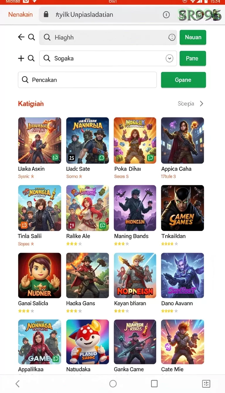 Cuplikan layar SEKARANG — halaman utama